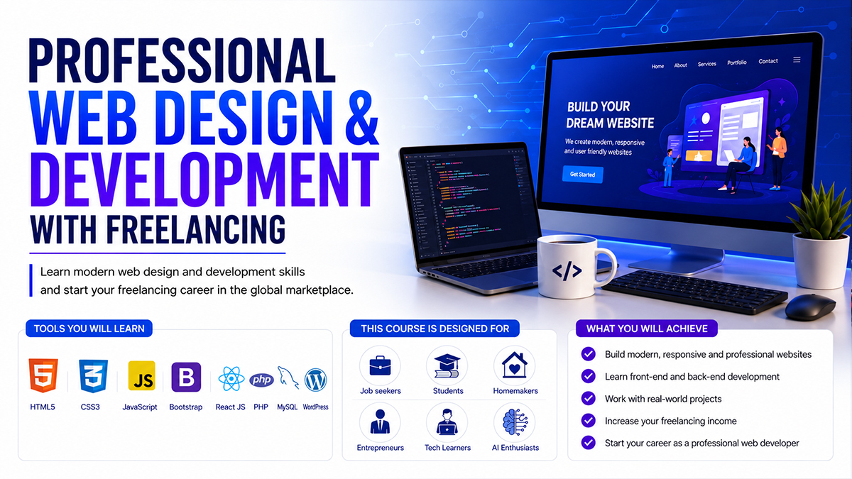 💻 Professional Web Design & Development with PHP & Laravel and Freelancing.
